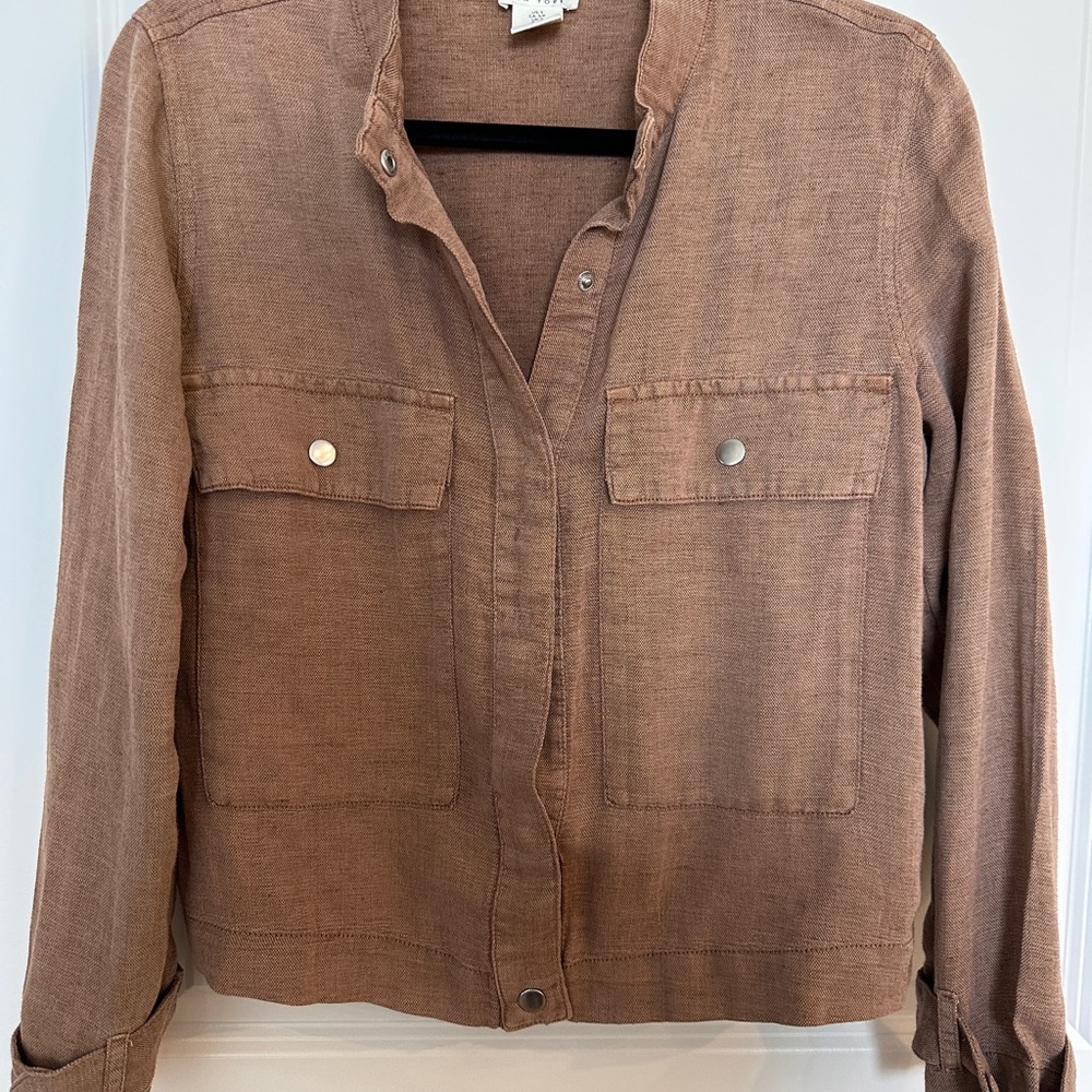 Women's Linen Mauve Jacket